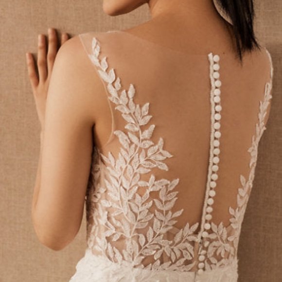 BHLDN Jenny Yoo Zola Wedding Dress, Size 6 - Picture 4 of 12